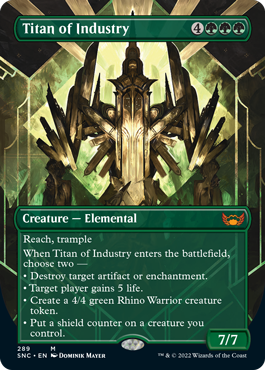 Titan of Industry (Variant) - Streets of New Capenna Spoiler
