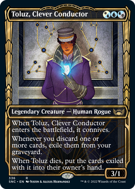 Toluz, Clever Conductor (Variant) - Streets of New Capenna Spoiler