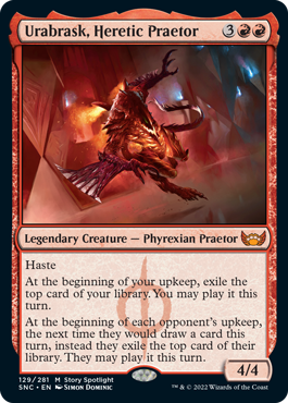 Urabrask, Heretic Praetor - Streets of New Capenna Spoiler