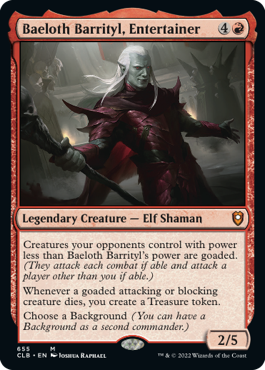 Baeloth Barrityl, Entertainer - Battle for Baldur's Gate Commander Spoiler