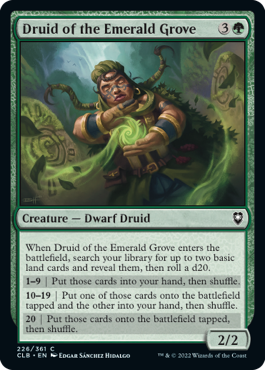 Druid of the Emerald Grove - Battle for Baldur's Gate Spoiler