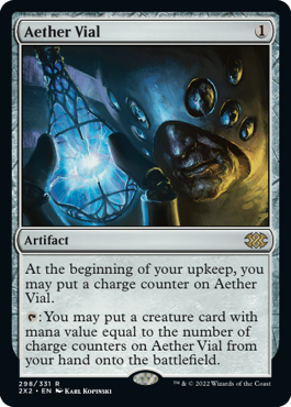 Aether Vial - Double Masters 2022 Spoiler