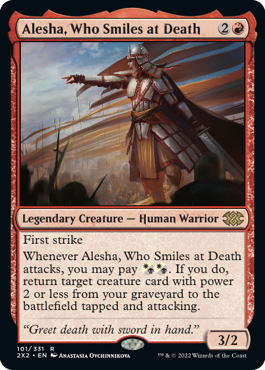 Alesha, Who Smiles at Death - Double Masters 2022 Spoiler