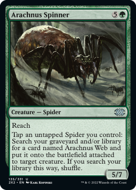 Arachnus Spinner - Double Masters 2022 Spoiler