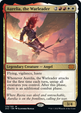 Aurelia, the Warleader - Double Masters 2022 Spoiler