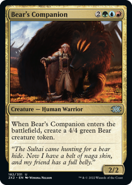 Bear’s Companion - Double Masters 2022 Spoiler