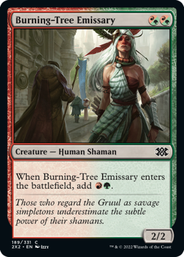 Burning-Tree Emissary - Double Masters 2022 Spoiler