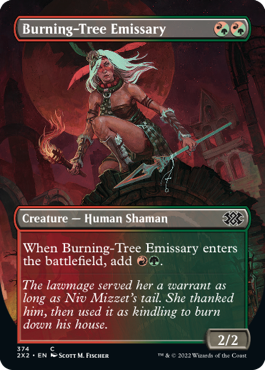 Burning-Tree Emissary (Variant) - Double Masters 2022 Spoiler