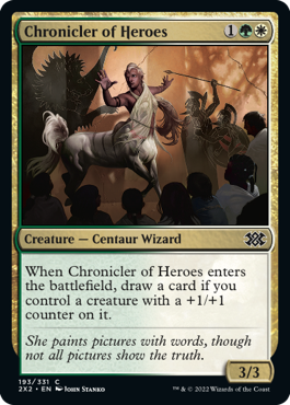 Chronicler of Heroes - Double Masters 2022 Spoiler