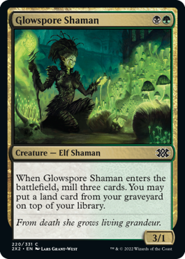 Glowspore Shaman - Double Masters 2022 Spoiler