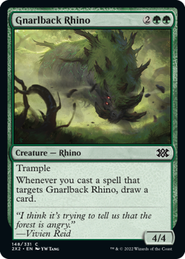 Gnarlback Rhino - Double Masters 2022 Spoiler