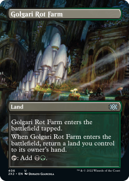 Golgari Rot Farm (Variant) - Double Masters 2022 Spoiler