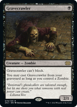 Gravecrawler - Double Masters 2022 Spoiler