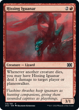 Hissing Iguanar - Double Masters 2022 Spoiler
