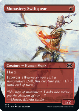 Monastery Swiftspear (Variant) - Double Masters 2022 Spoiler