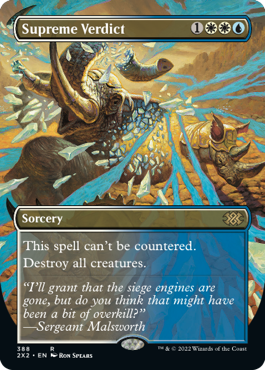 Supreme Verdict (Variant) - Double Masters 2022 Spoiler