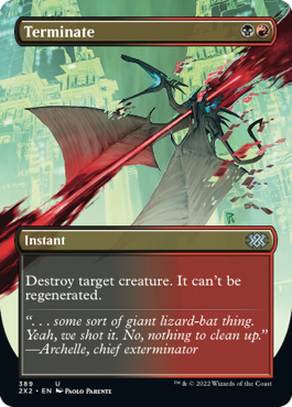 Terminate (Variant) - Double Masters 2022 Spoiler