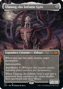 Ulamog, the Infinite Gyre (Variant) - Double Masters 2022 Spoiler