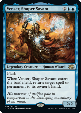 Venser, Shaper Savant - Double Masters 2022 Spoiler