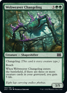 Webweaver Changeling - Double Masters 2022 Spoiler