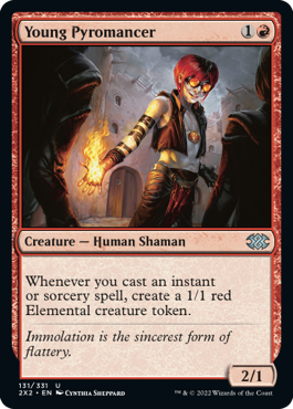 Young Pyromancer - Double Masters 2022 Spoiler