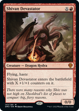 Shivan Devastator - Dominaria United Spoiler