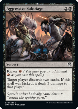 Aggressive Sabotage - Dominaria United Spoiler