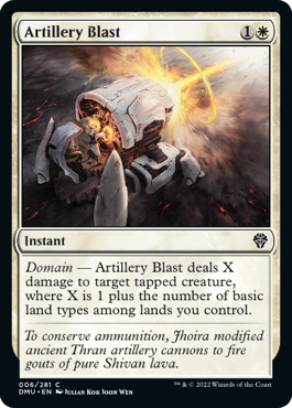 Artillery Blast - Dominaria United Spoiler