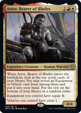 Astor, Bearer of Blades - Dominaria United Spoiler