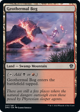 Geothermal Bog - Dominaria United Spoiler