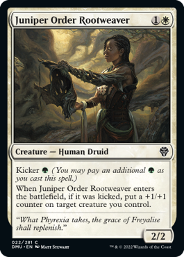 Juniper Order Rootweaver - Dominaria United Spoiler