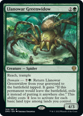 Llanowar Greenwidow - Dominaria United Spoiler