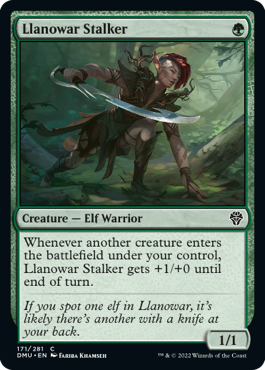 Llanowar Stalker - Dominaria United Spoiler