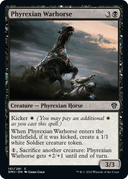 Phyrexian Warhorse - Dominaria United Spoiler