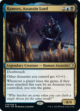 Ramses, Assassin Lord - Dominaria United Commander Spoiler