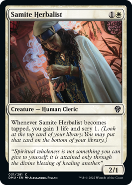 Samite Herbalist - Dominaria United Spoiler