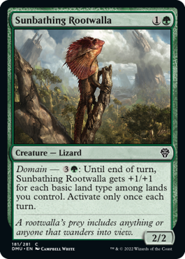 Sunbathing Rootwalla - Dominaria United Spoiler