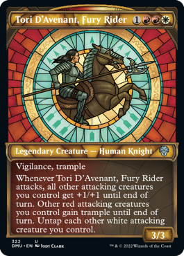 Tori D’Avenant, Fury Rider (Variant) - Dominaria United Spoiler