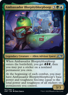 Ambassador Blorpityblorpboop - Unfinity Spoiler