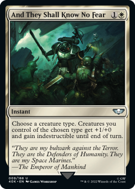 And They Shall Know No Fear - Warhammer 40000 Commander Spoiler