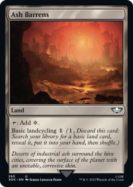 Ash Barrens - Warhammer 40000 Commander Spoiler