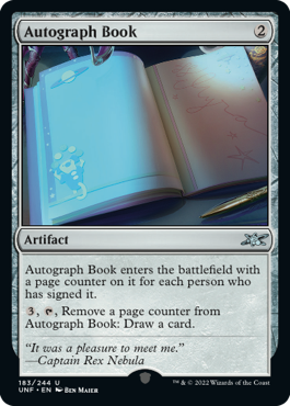 Autograph Book - Unfinity Spoiler