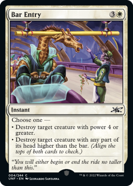 Bar Entry - Unfinity Spoiler