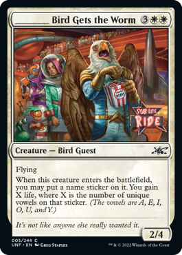 Bird Gets the Worm - Unfinity Spoiler