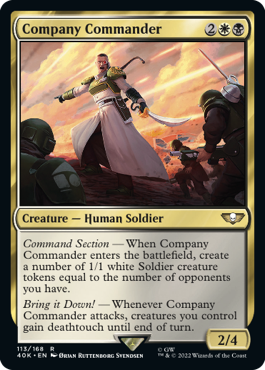 Company Commander - Warhammer 40000 Commander Spoiler