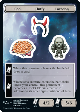 Cool Fluffy Loxodon - Unfinity Spoiler