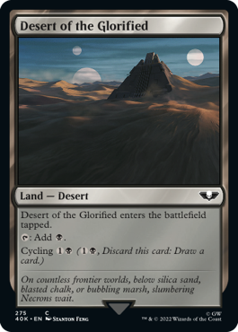 Desert of the Glorified - Warhammer 40000 Commander Spoiler