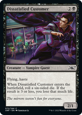 Dissatisfied Customer - Unfinity Spoiler