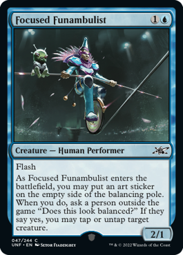 Focused Funambulist - Unfinity Spoiler