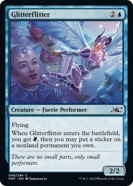 Glitterflitter - Unfinity Spoiler